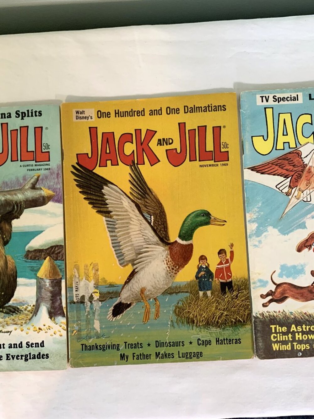 3 Vintage Jack & Jill TV Shows Magazines